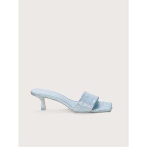 NEW CULT GAIA ADA Sandal in ice blue croc leather
